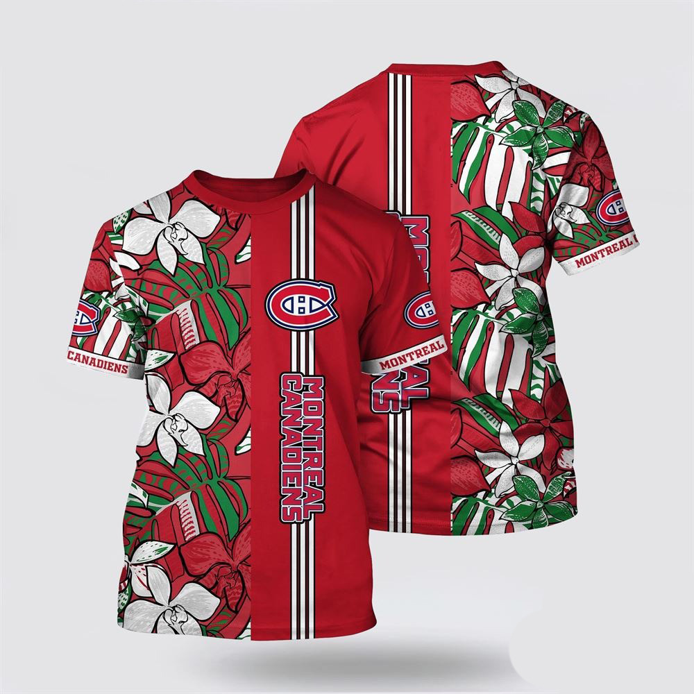 NHL Montreal Canadiens Tropical Tropical Forest Floral Pattern Summer Shirt Oregontrailrvpk Shirt