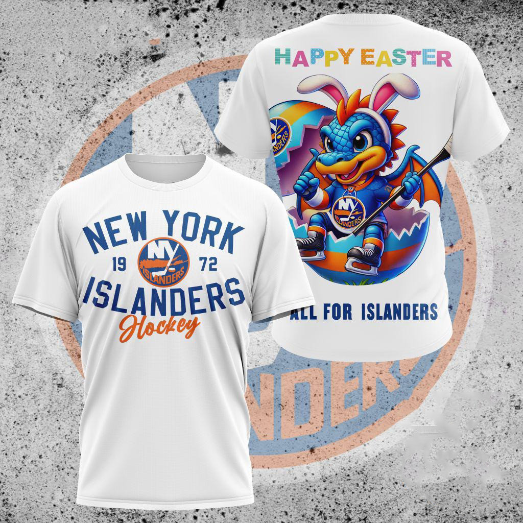 NHL New York Islander Hockey Team Mascot Design Happy Easter Day Shirt Gifts For Ice Hockey Fans Oregontrailrvpk Shirt