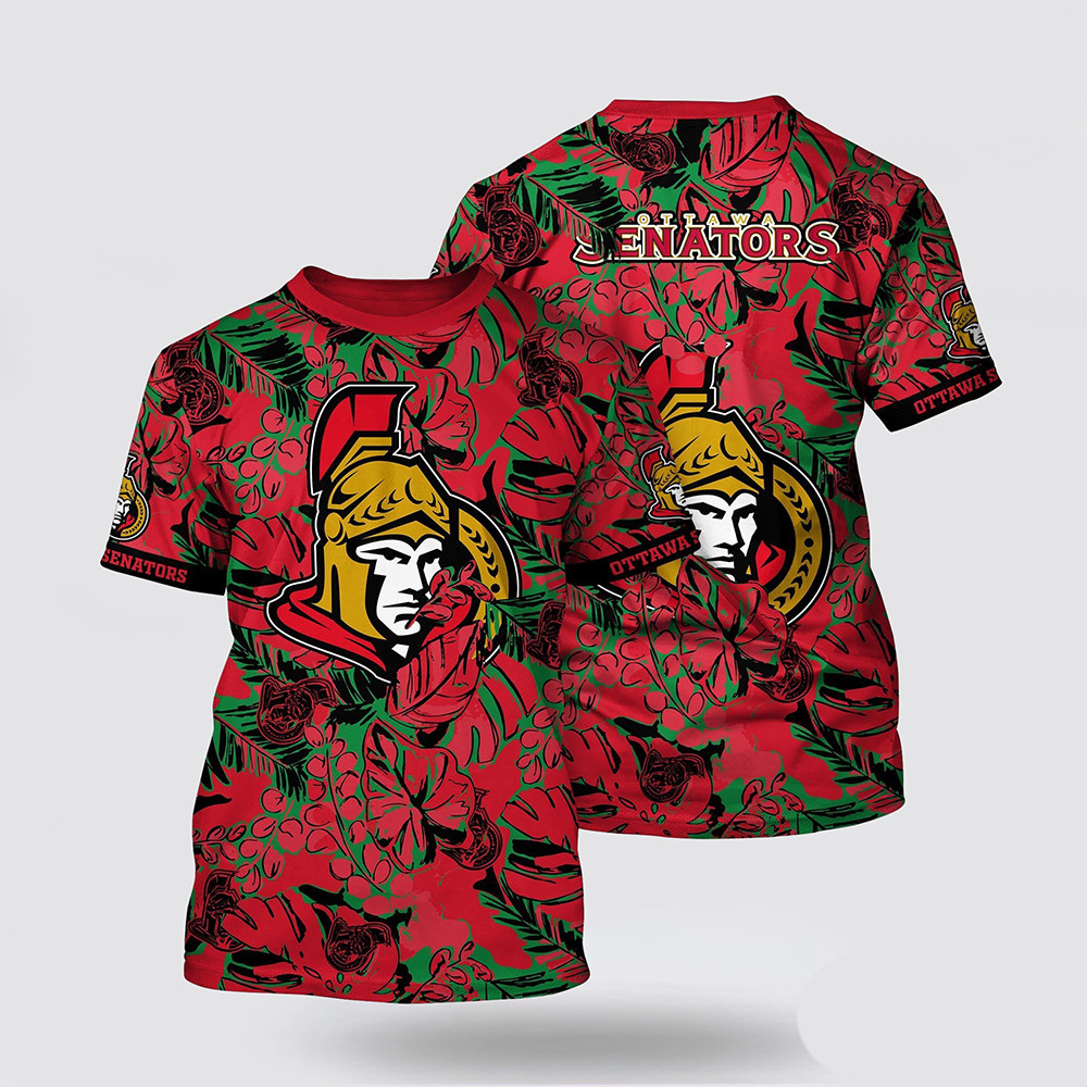 NHL New York Islanders Tropical Leaf Pattern Summer T-Shirt Best Gifts For Hockey Fans Oregontrailrvpk Shirt
