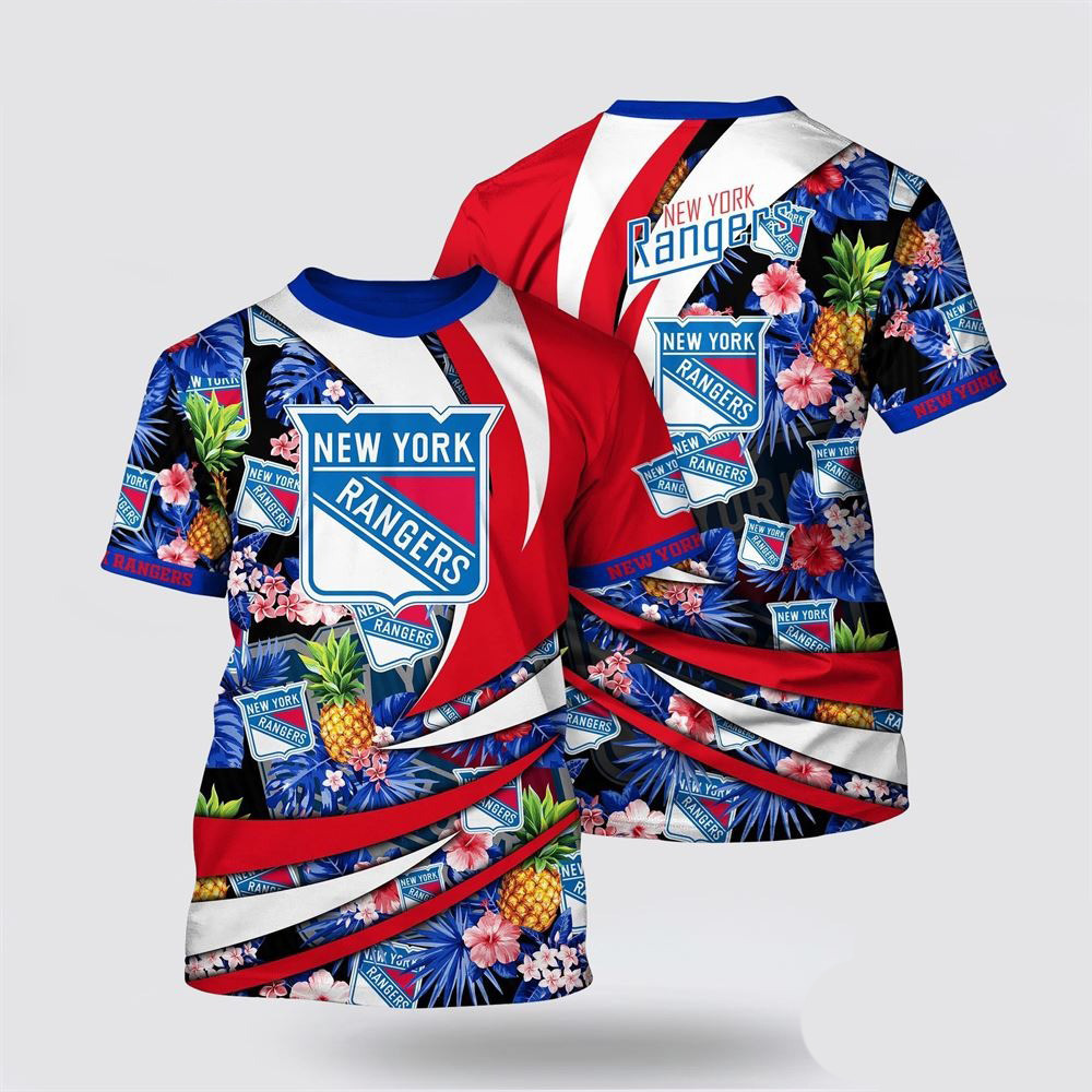 NHL New York Islanders Tropical Pineapple Summer T-Shirt Unique Gifts For Hockey Lovers Oregontrailrvpk Shirt