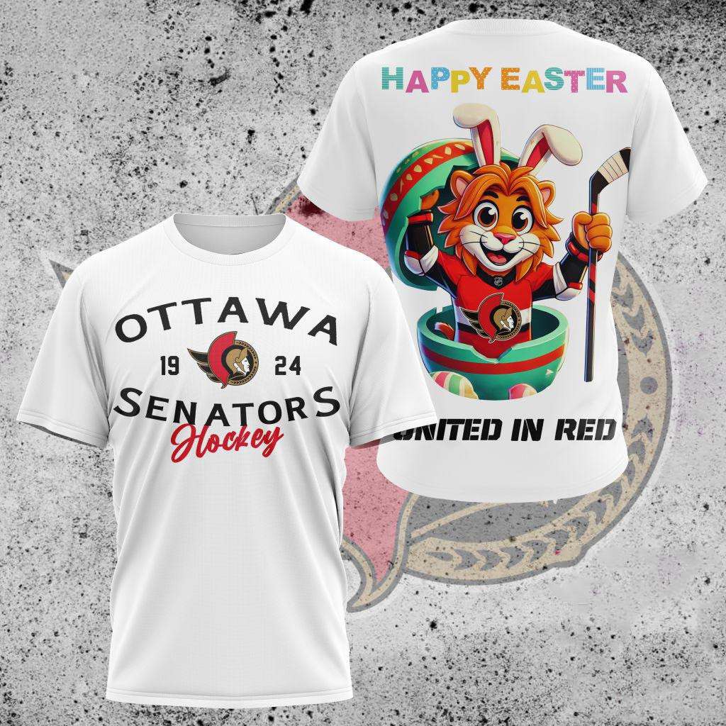 NHL Ottawa Senators Hockey Team Mascot Design Happy Easter Day Shirt Presents For Hockey Lovers Oregontrailrvpk Shirt