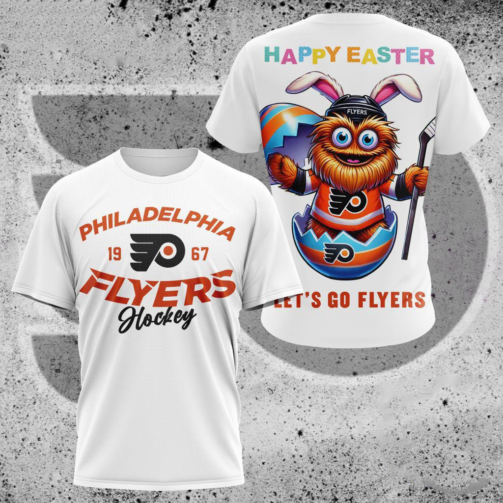 NHL Philadelphia Flyers Hockey Team Mascot Design Happy Easter Day Shirt Ice Hockey Oregontrailrvpk Shirt
