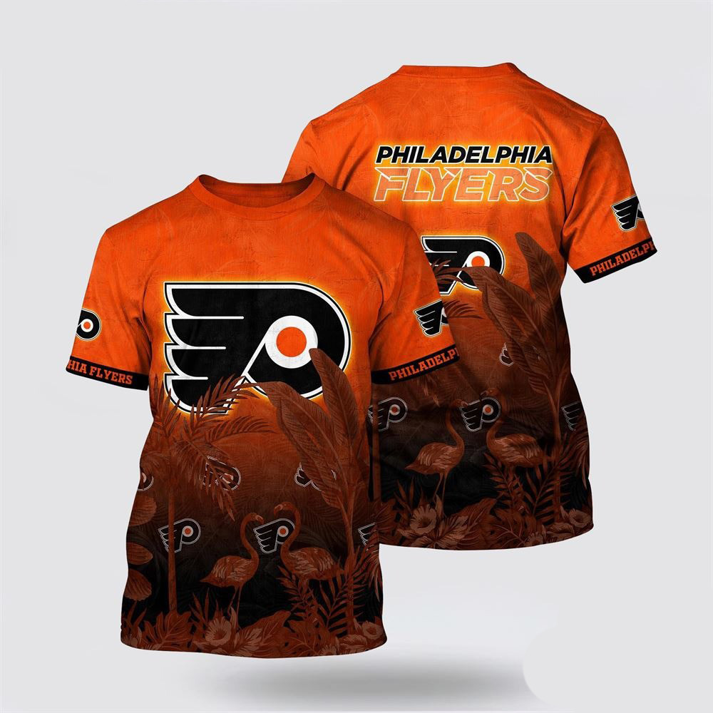NHL Philadelphia Flyers Tropical Flamingo Pattern Summer Shirt Gifts For Ice Hockey Fans Oregontrailrvpk Shirt