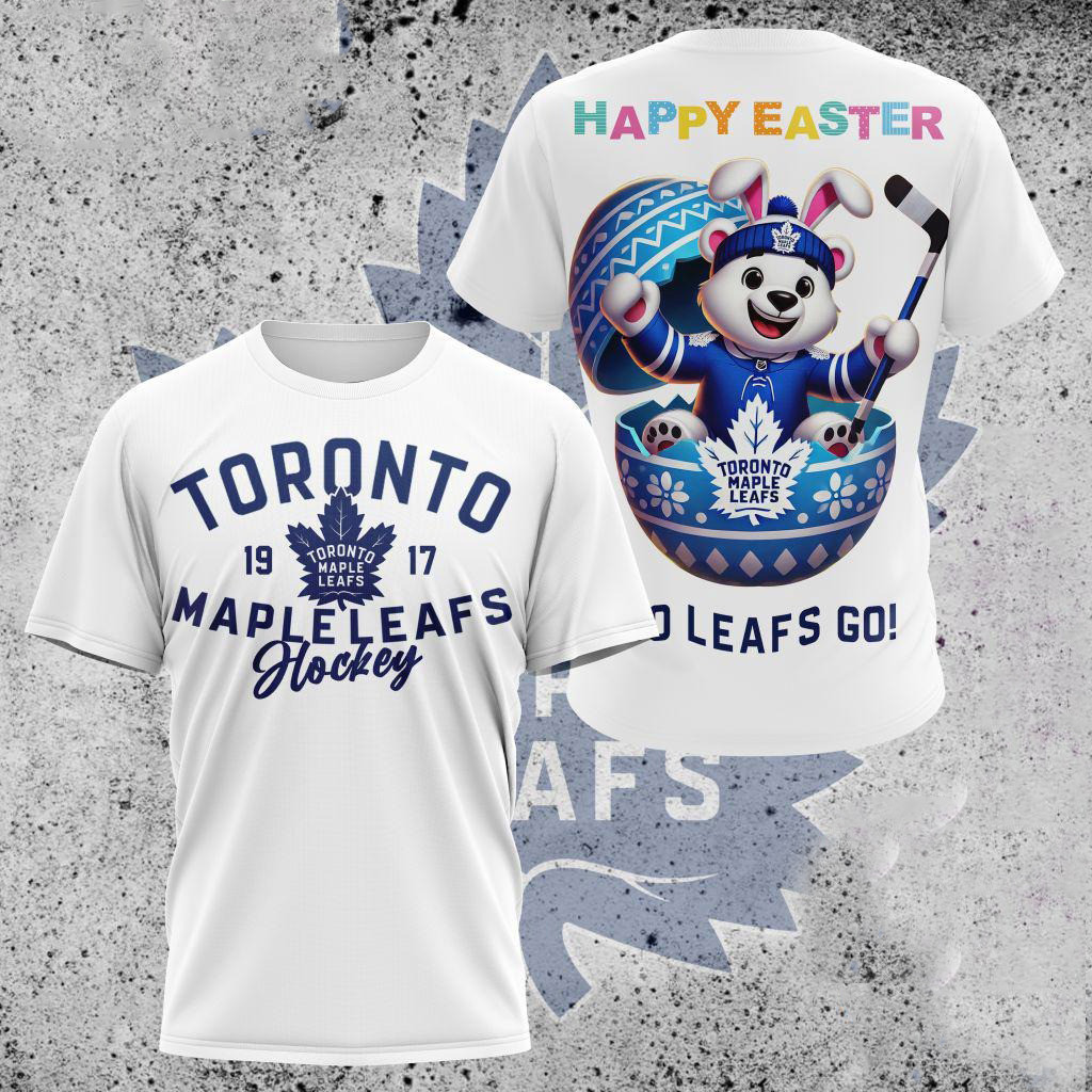 NHL Toronto Maple Leafs Hockey Team Mascot Design Happy Easter Day Shirt Oregontrailrvpk Shirt