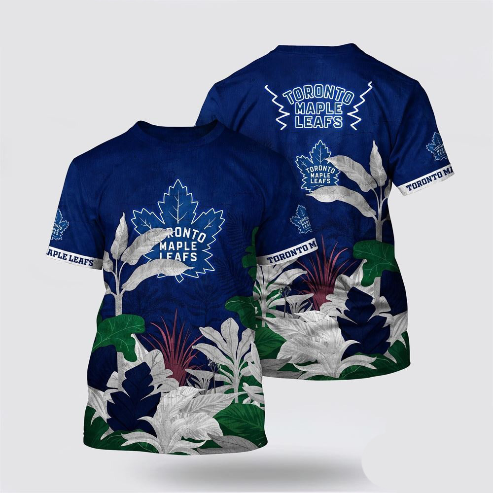 NHL Toronto Maple Leafs Tropical Forest Motifs Summer Shirt Presents For Hockey Fans Oregontrailrvpk Shirt