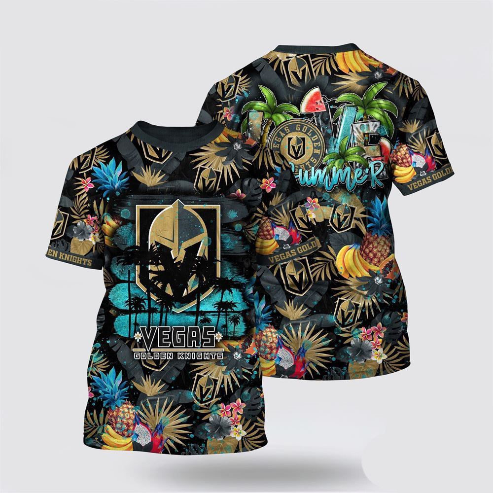 NHL Vegas Golden Knights Tropical Fruits Summer Shirt Birthday Gifts For Hockey Fans Oregontrailrvpk Shirt