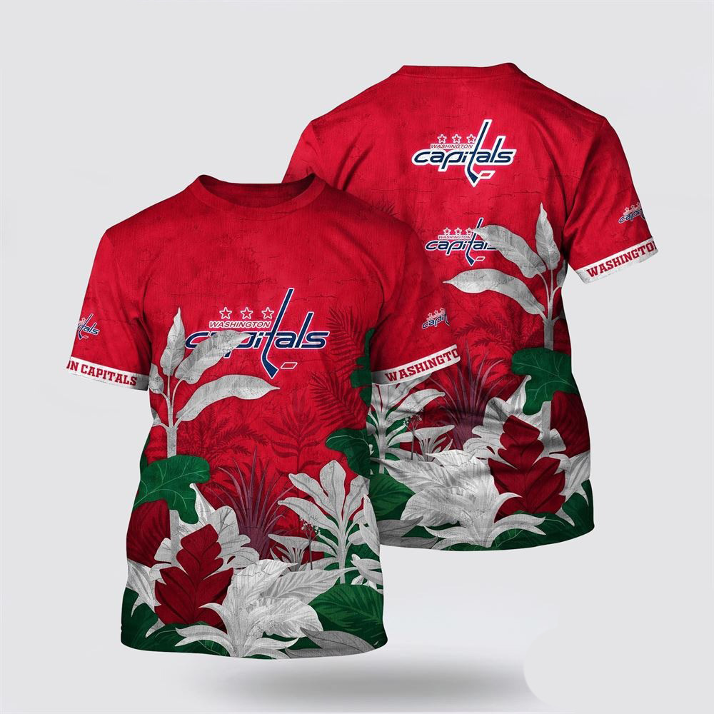 NHL Washington Capitals Tropical Forest Motifs Summer Shirt Gifts For Hockey Fan Oregontrailrvpk Shirt