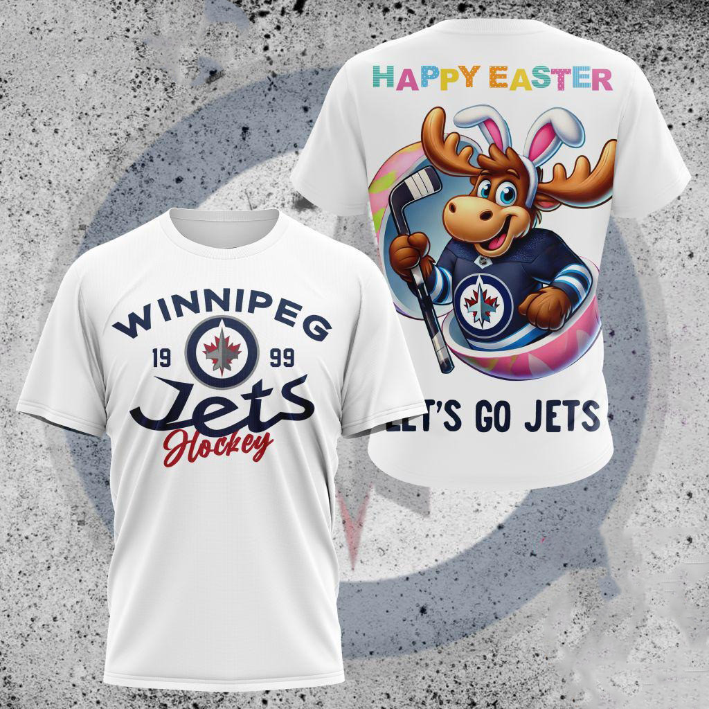 NHL Winnipeg Jets Hockey Team Mascot Design Happy Easter Day Shirt Gifts For Hockey Lovers Oregontrailrvpk Shirt