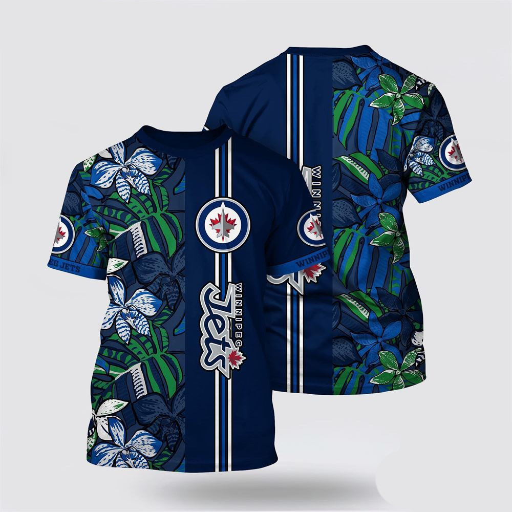 NHL Winnipeg Jets Tropical Forest Floral Pattern Summer Shirt Gift Ideas For Hockey Lovers Oregontrailrvpk Shirt