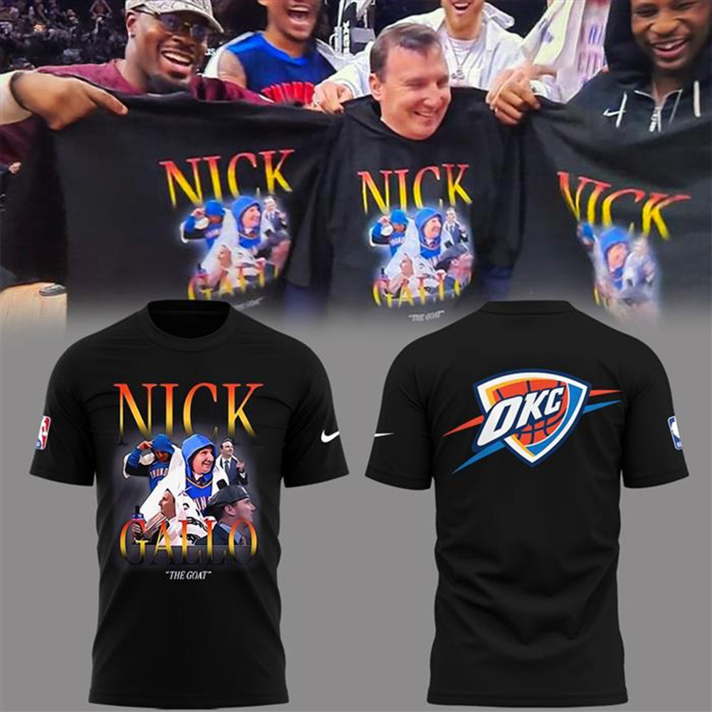 Nick Gallo Oklahoma City Thunder T-Shirt Oregontrailrvpk Shirt