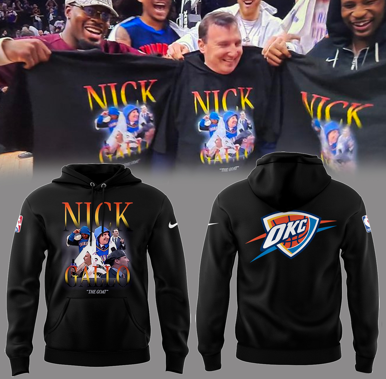 Nick Gallo The Goat Hoodie Senior Gifts For Basketball Players