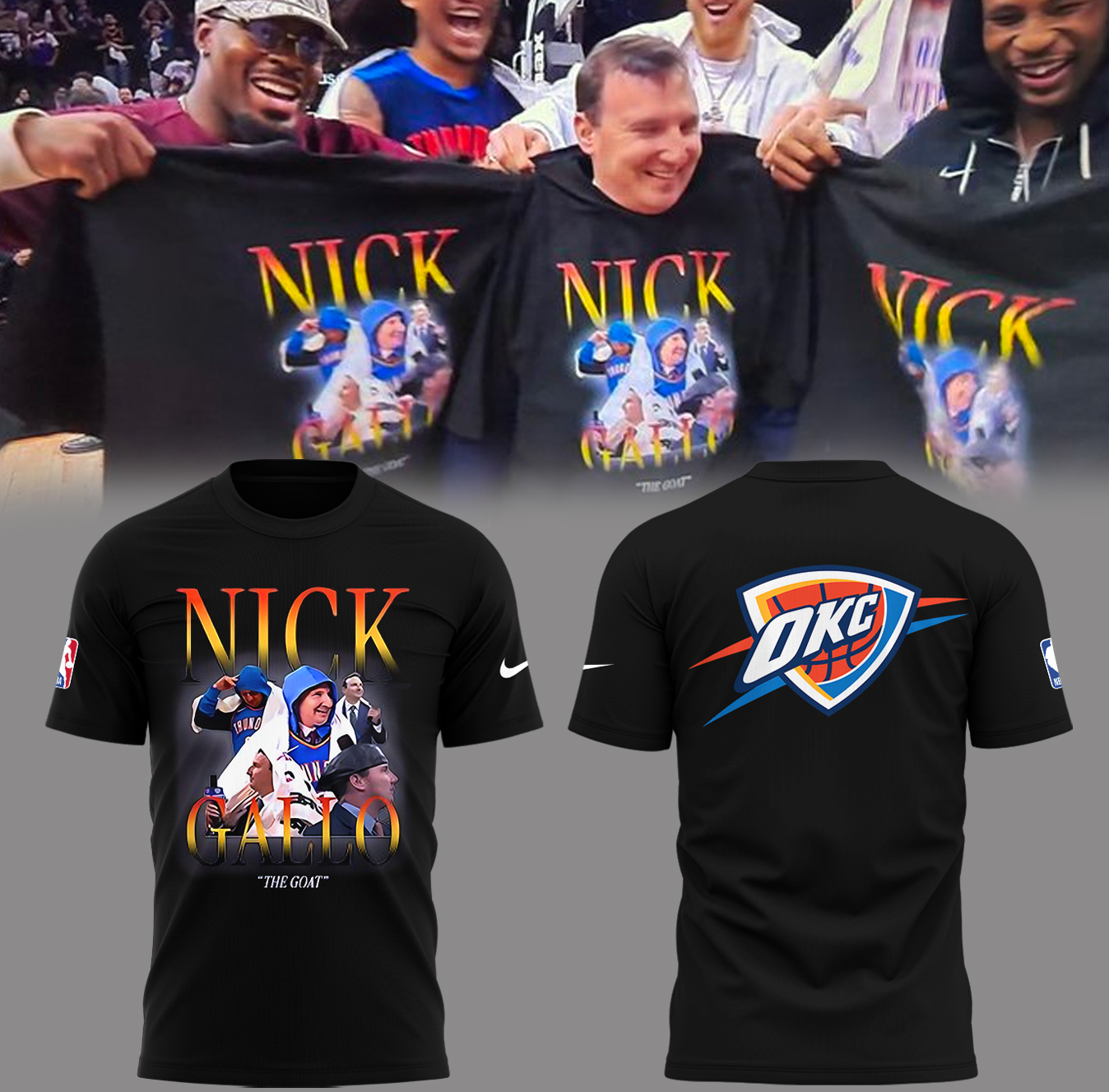Nick Gallo The Goat T-Shirtenior Night Gifts For Basketball Players Oregontrailrvpk Shirt