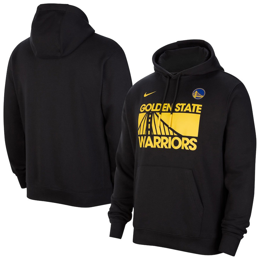 Nike Black Golden State Warriors Courtside Club Hoodie Best Gift For A Basketball Fan