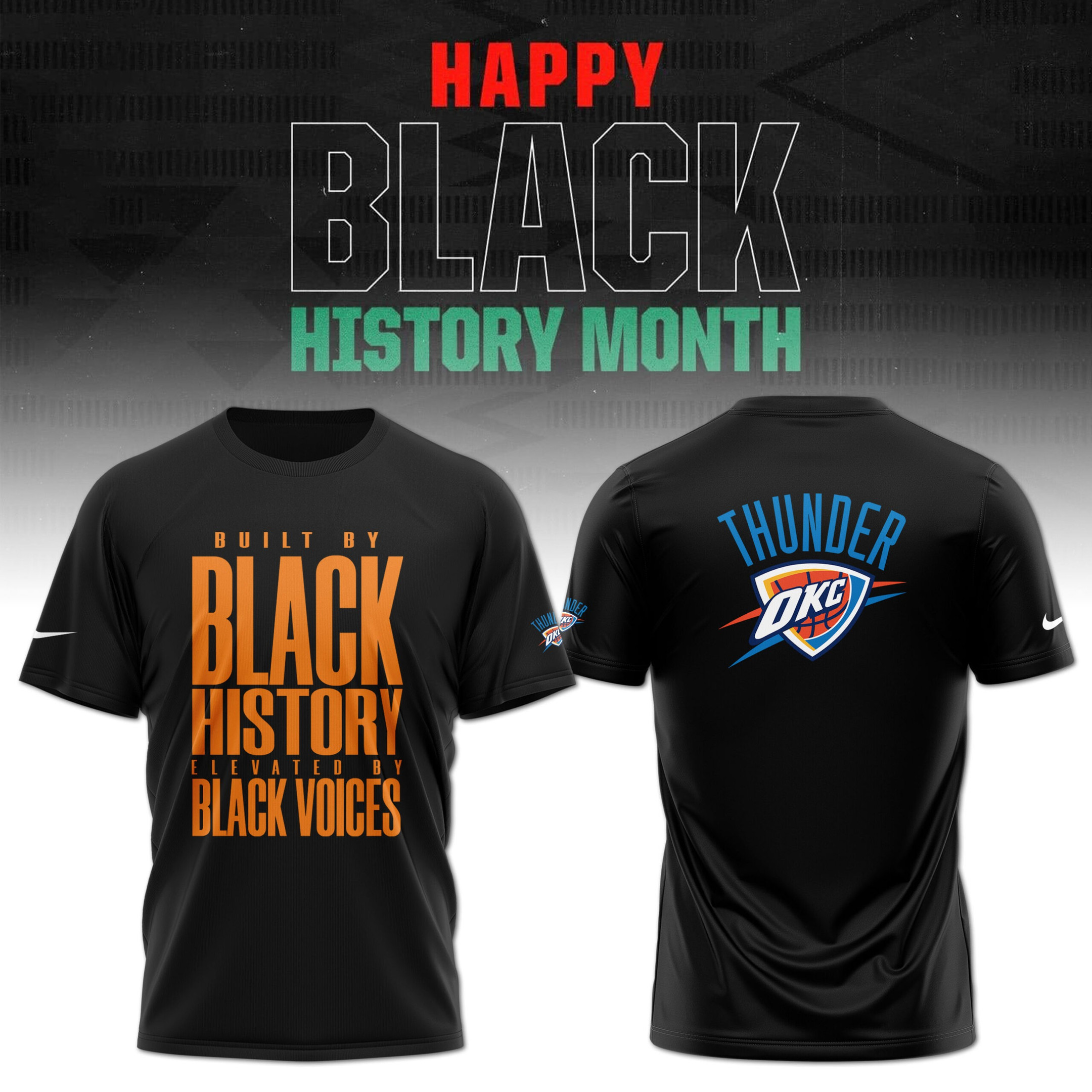 Nike Oklahoma City Thunder Club x Black History Collection Shirt Oregontrailrvpk Shirt