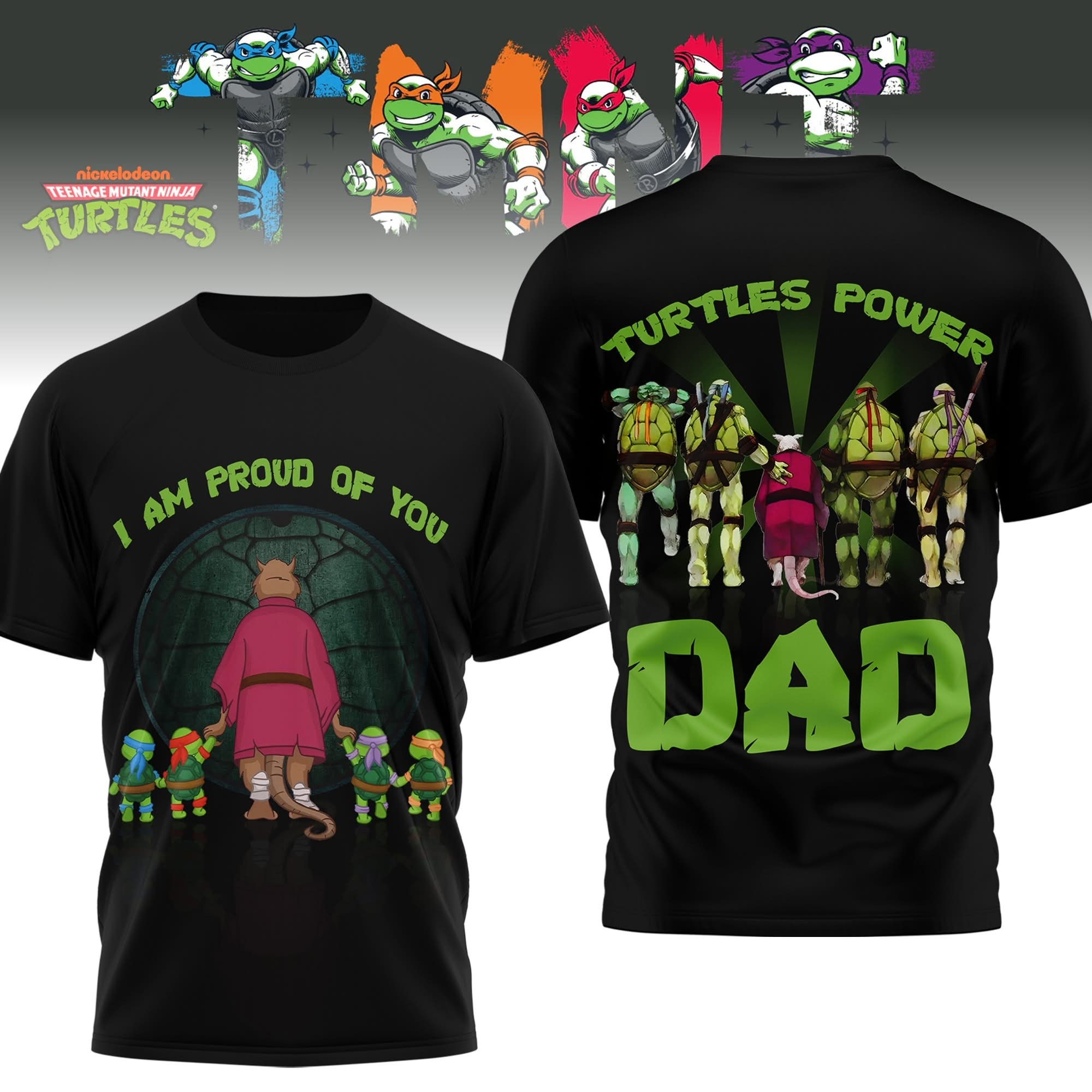 Ninja Turtles Power Dad T-Shirt For Father Oregontrailrvpk Shirt