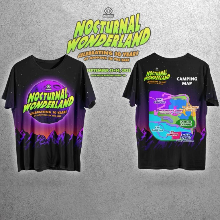 Nocturnal Wonderland 2025 Outfits T-Shirt For Father Oregontrailrvpk Shirt