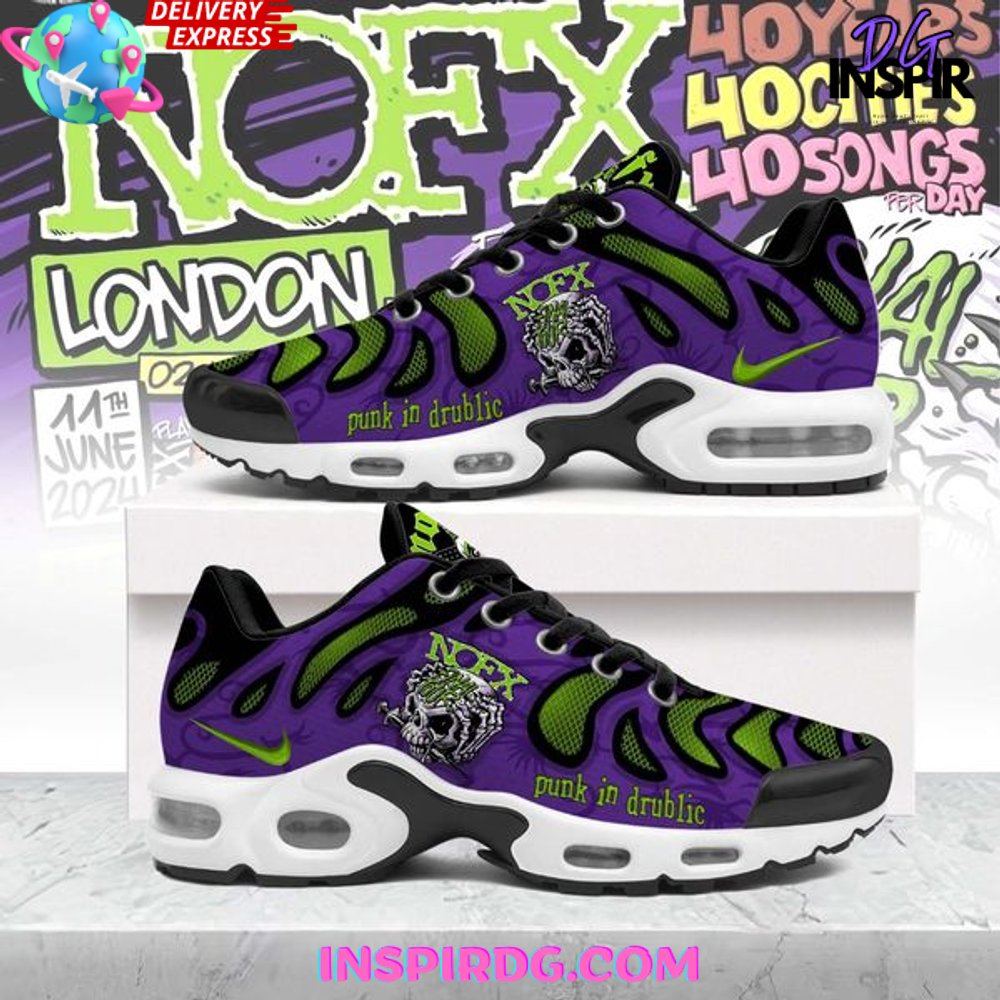 NOFX Punk In Drublic Air Max Plus Shoes Sneakers For Men And Women