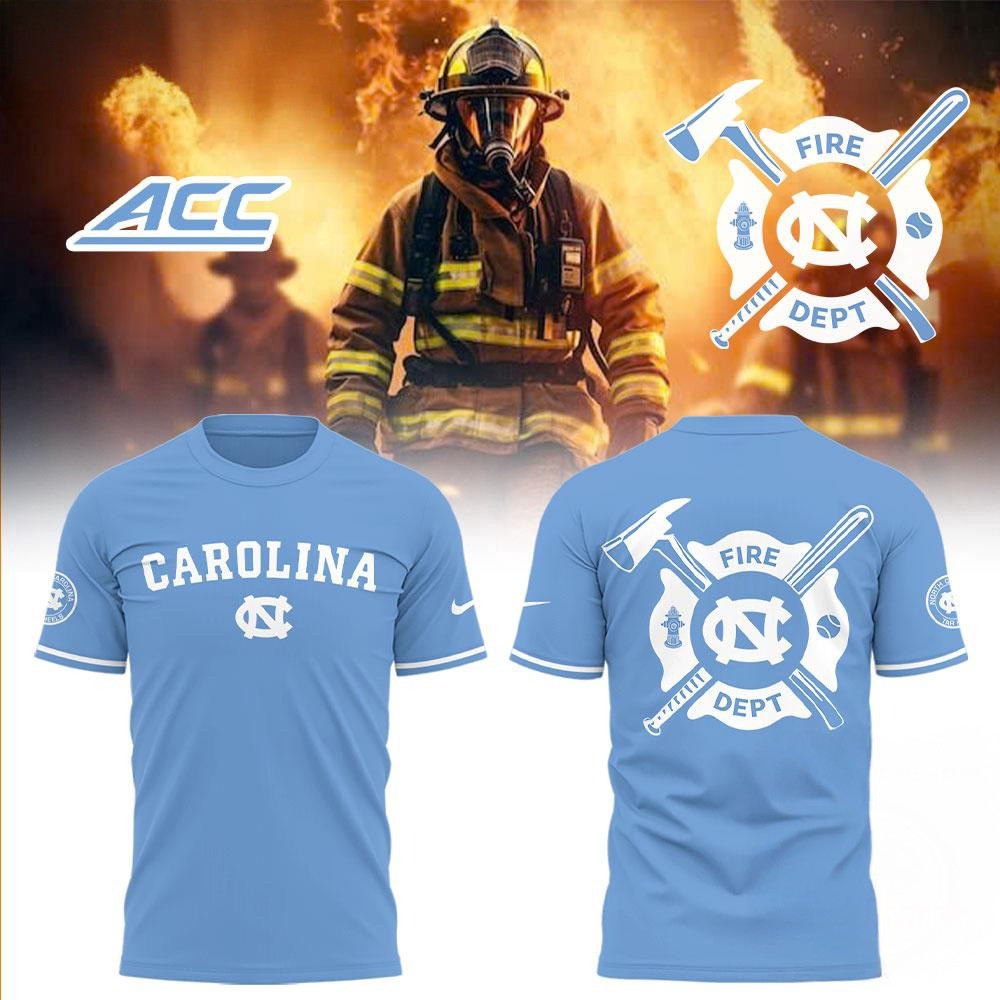 North Carolina Tar Heels Baseball x Firefighter Appreciation Night Shirt Cool Baseball Gifts Oregontrailrvpk Shirt