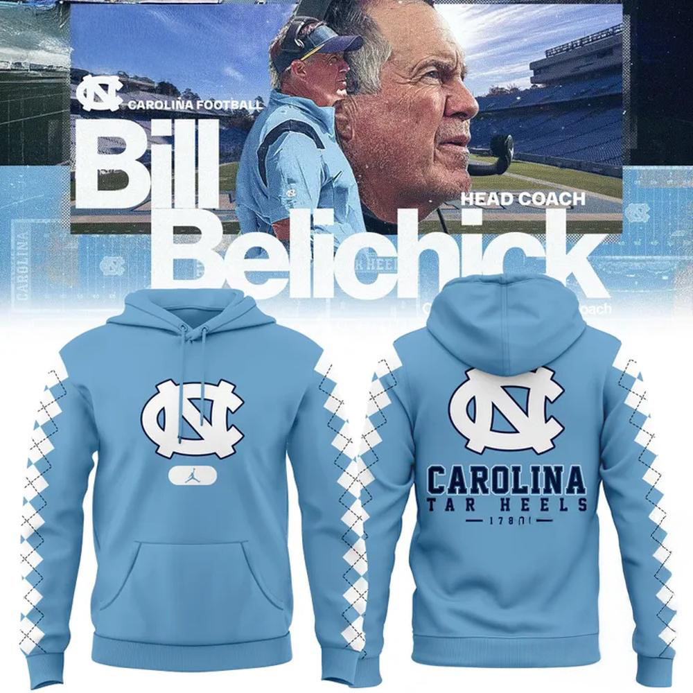 North Carolina Tar Heels Head Coach Bill Belichick Hoodie Football