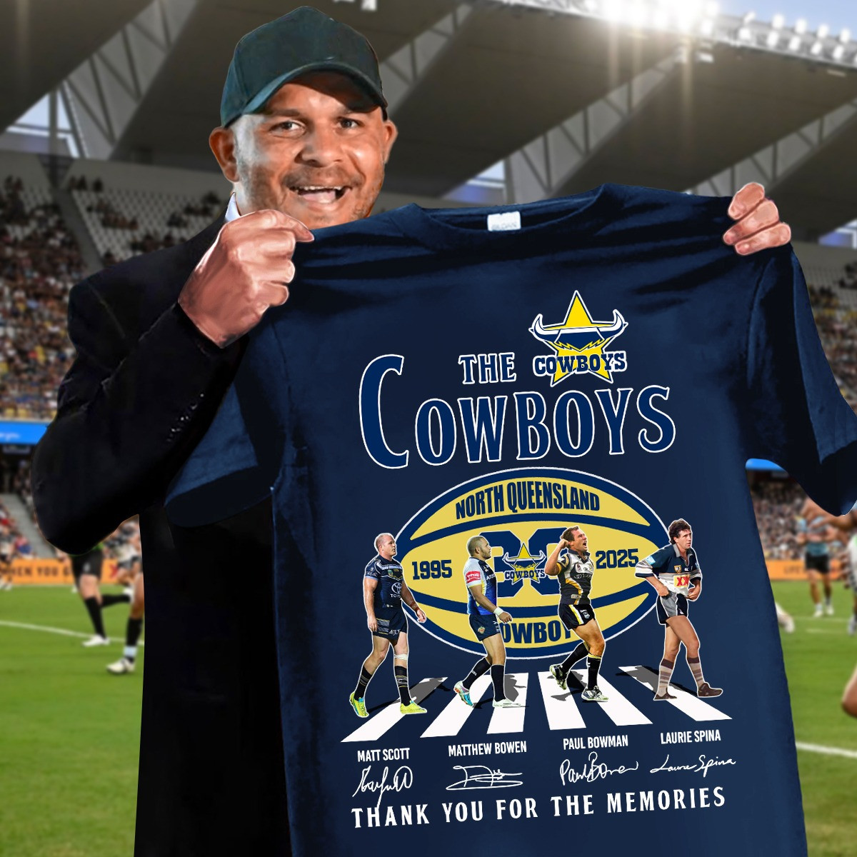 North Queensland Cowboys 30Th Anniversary 1995-2025 T-Shirt Thank You For The Memories Oregontrailrvpk Shirt