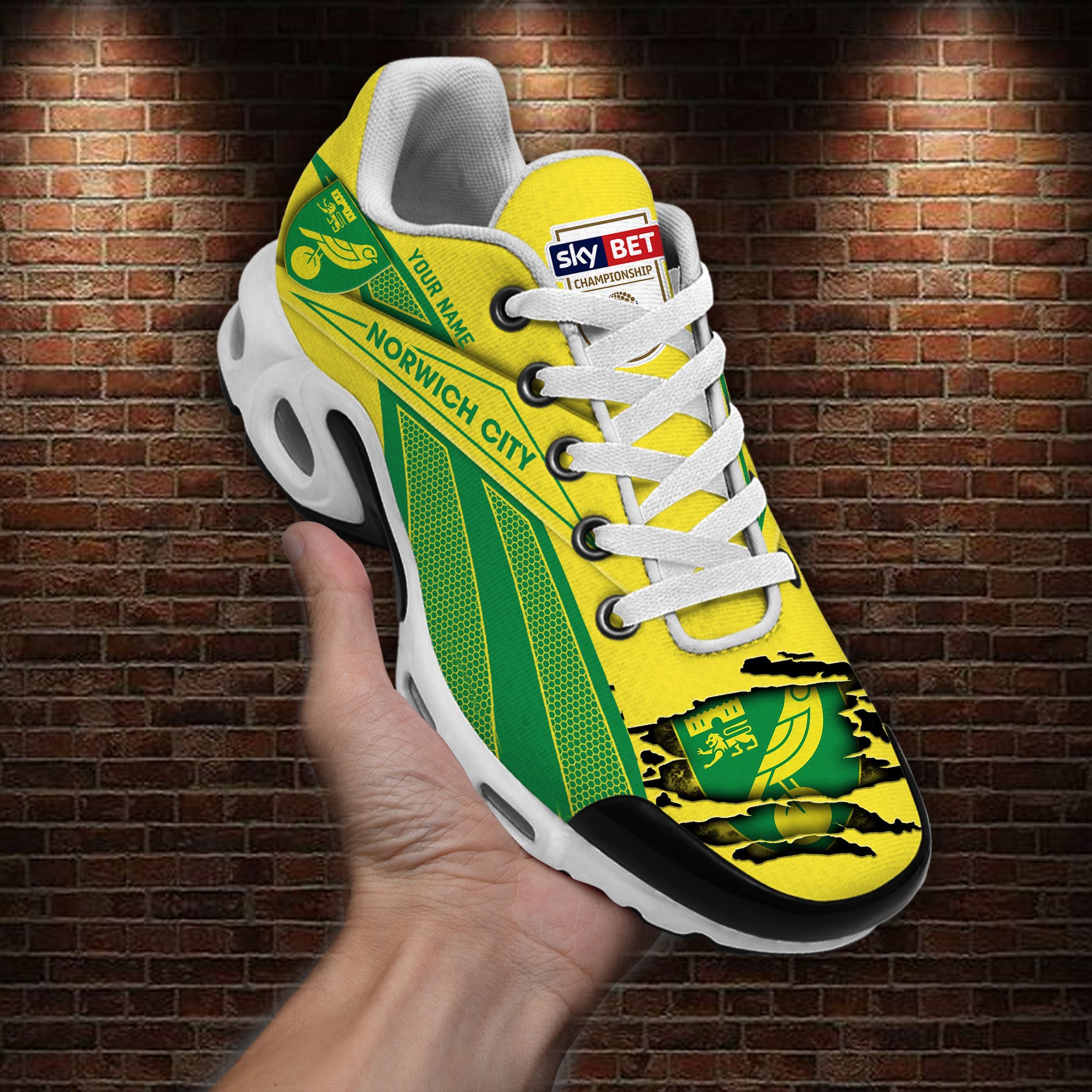 Norwich City Air Max Plus Shoes Sneakers For Men And Women