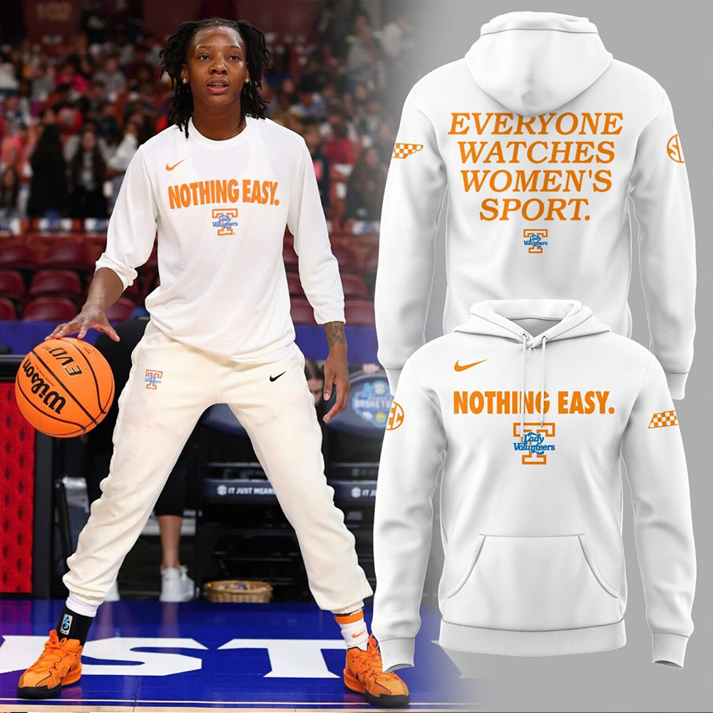 Nothing Easy Lady Vols Basketball Hoodie Gifts For Basketball Fan