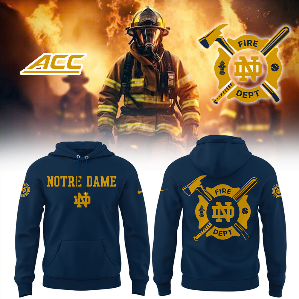 Notre Dame Baseball x Firefighter Appreciation Night Hoodie Baseball