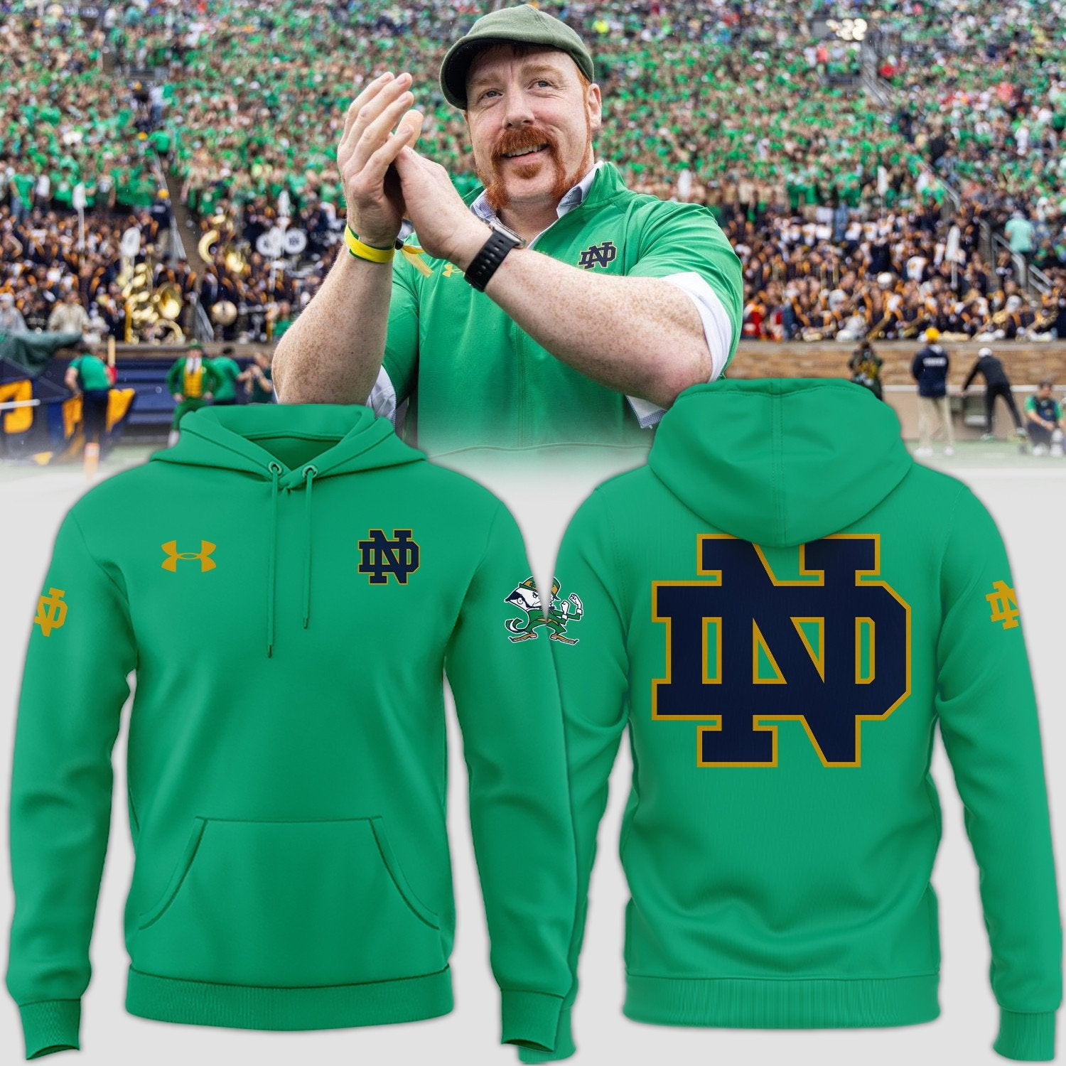 Notre Dame Fighting Irish Be Bold NCAA Hoodie Football