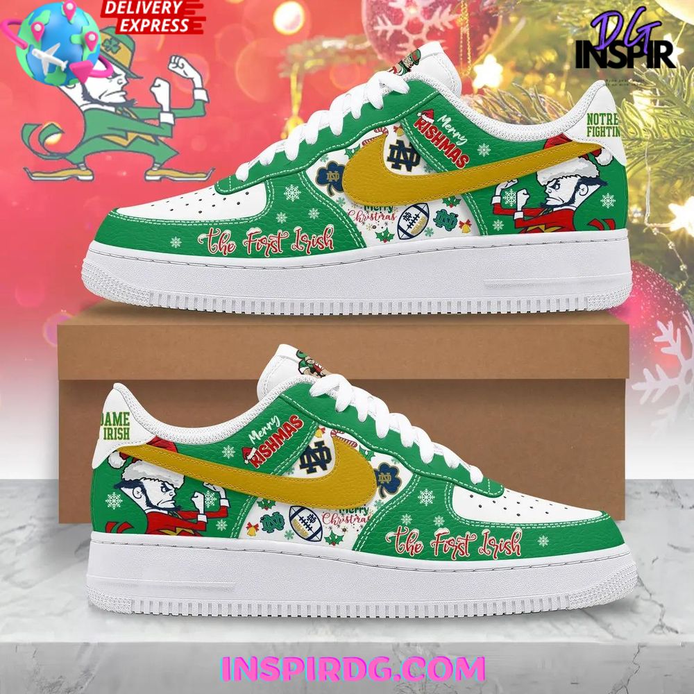 Notre Dame Fighting Irish Merry Christmas Air Force 1
