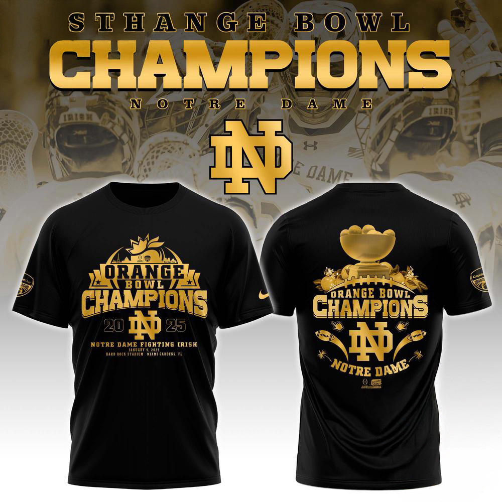 Notre Dame Fighting Irish NCAA Orange Bowl Champions Shirt Gifts For Football Fan Oregontrailrvpk Shirt