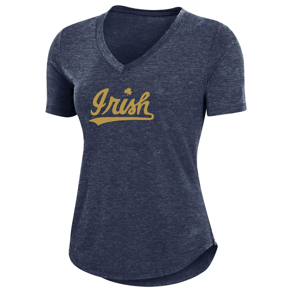 Notre Dame Fighting Irish SP Women's Breezy V-Neck T-Shirt For Womens Best Football Gifts Oregontrailrvpk Shirt