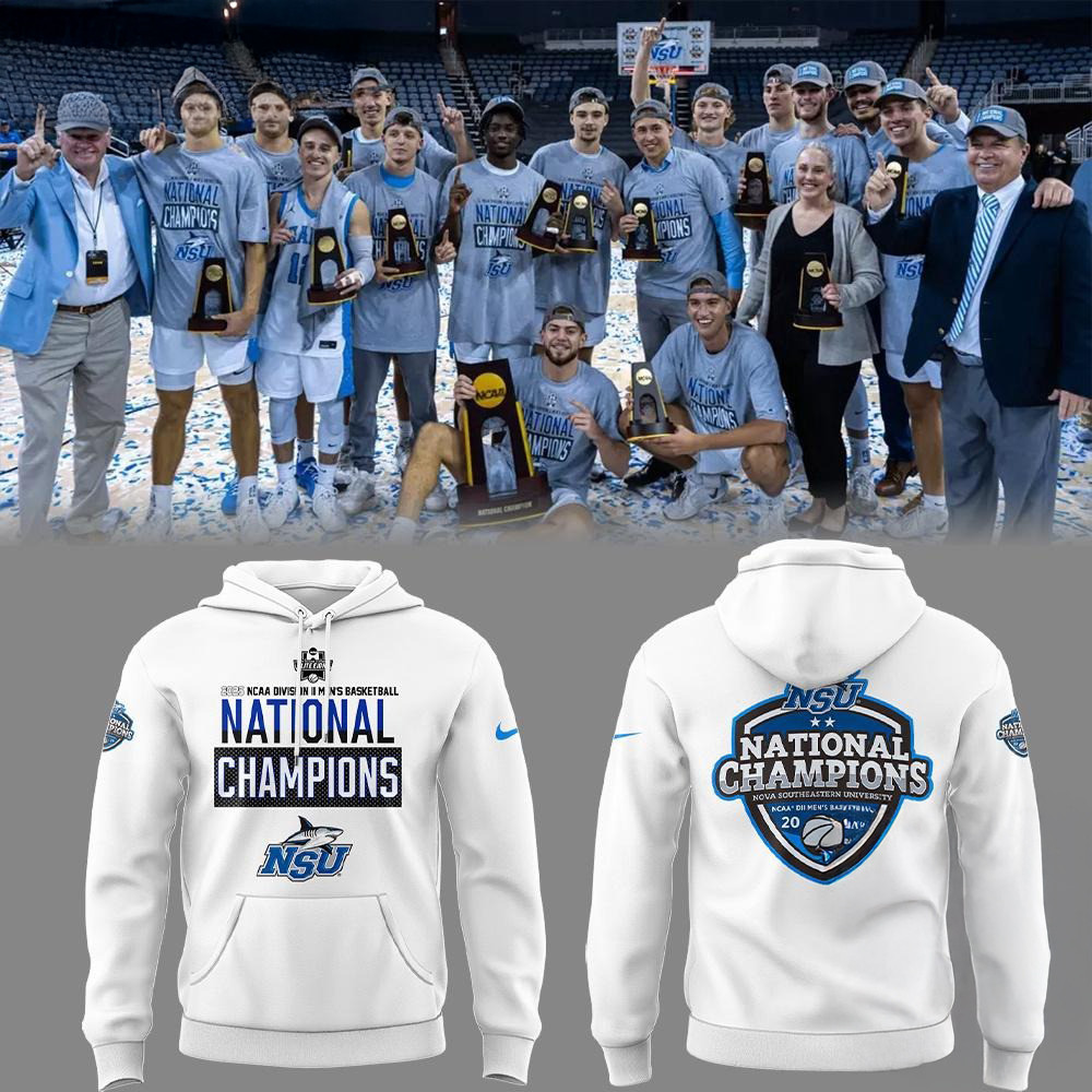 Nova Southeastern 2025 NCAA Division II Men's Basketball x National Champions Hoodie