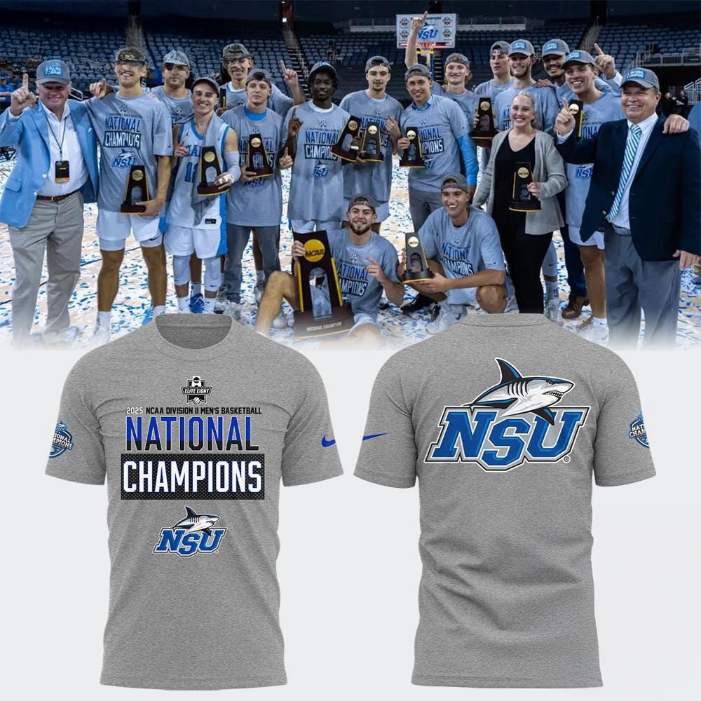 Nova Southeastern Men's Basketball x National Champions T-Shirt Presents For Basketball Fans Oregontrailrvpk Shirt