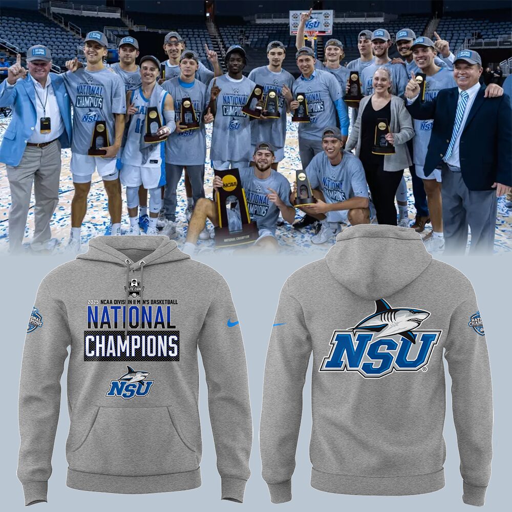 NSU Men's Basketball x National Champions Hoodie Cool Gifts For Basketball Players