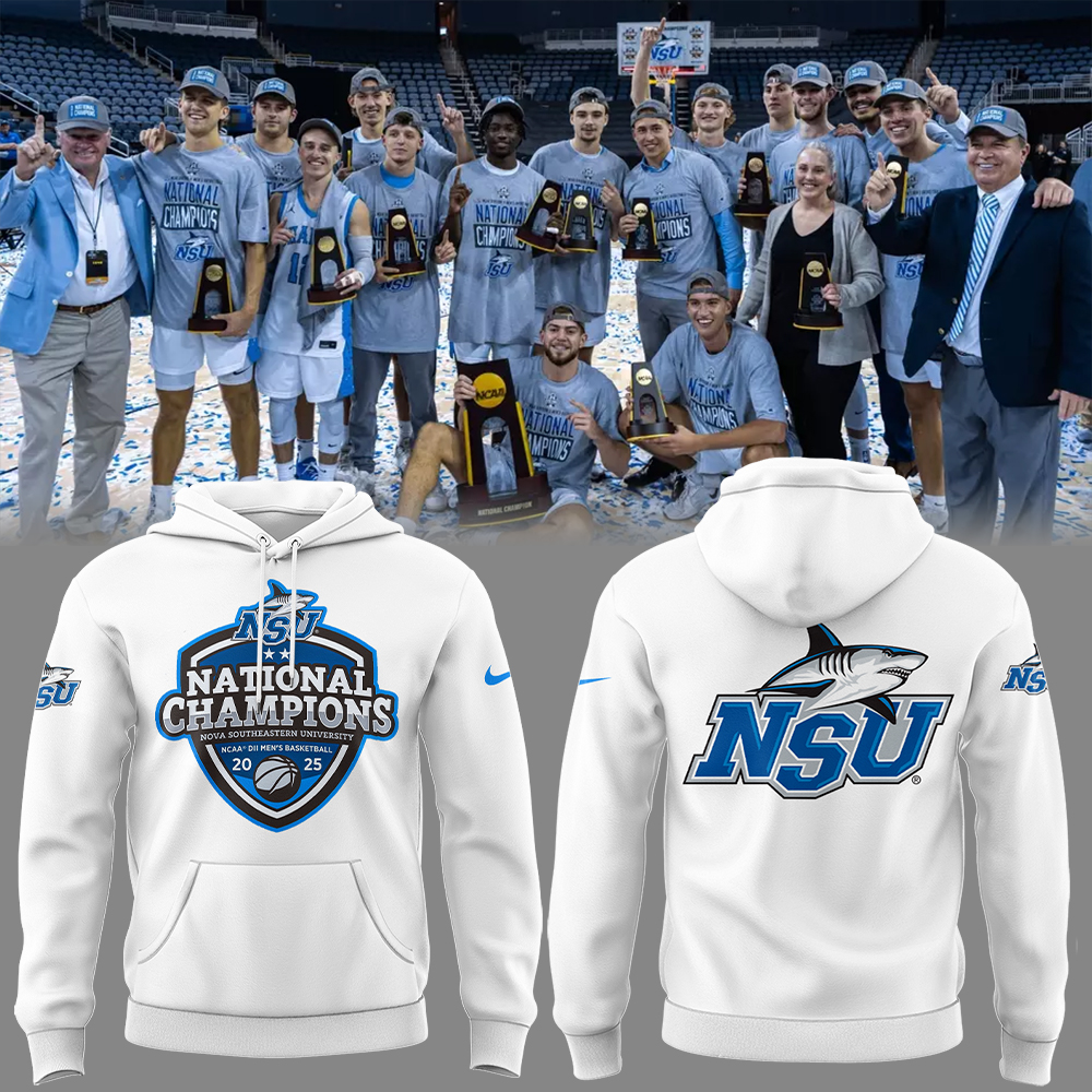 NSU Men's Basketball x National Champions Hoodie Gifts For Basketball Player