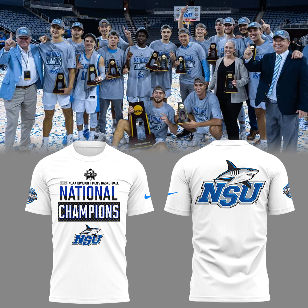 NSU Men's Basketball x National Champions T-Shirt Best Gifts For Basketball Players Oregontrailrvpk Shirt