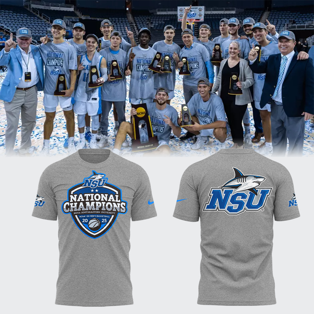 NSU Men's Basketball x National Champions T-Shirtenior Night Gifts For Basketball Players Oregontrailrvpk Shirt