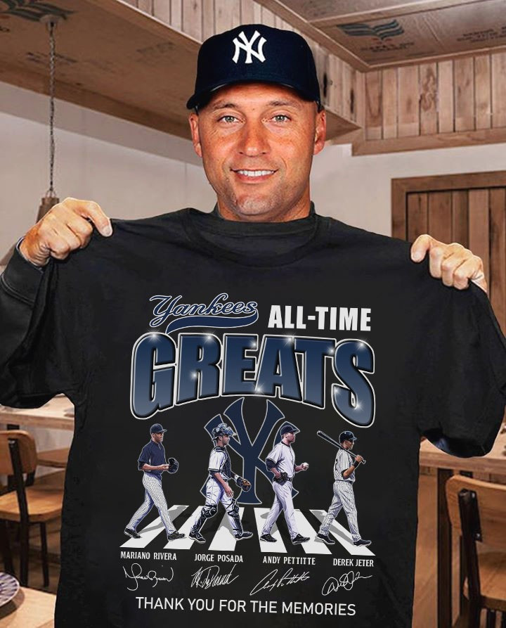 NY Yankees All Time Greats Shirt Thank You For The Memories Baseball Gifts For Yankees Fans Oregontrailrvpk Shirt