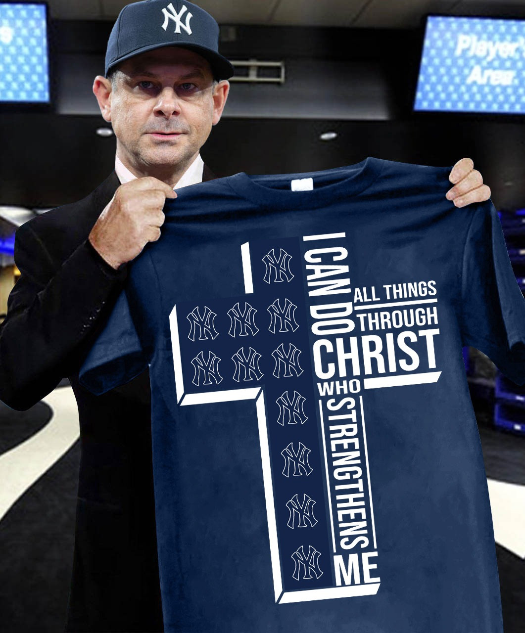 NY Yankees Faith I Can Do All Things Through Christ Shirt New York Yankees Football Fans Oregontrailrvpk Shirt
