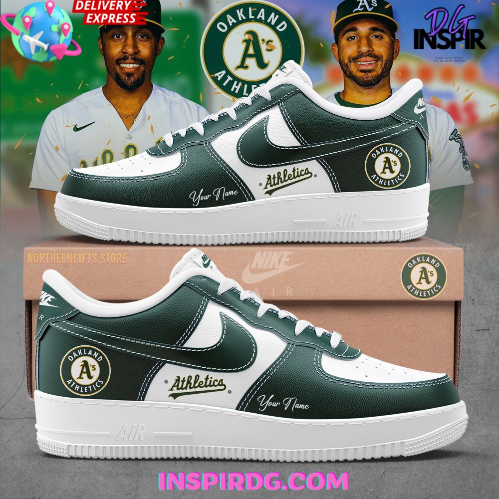 Oakland Athletics Baseball Custom Air Force 1