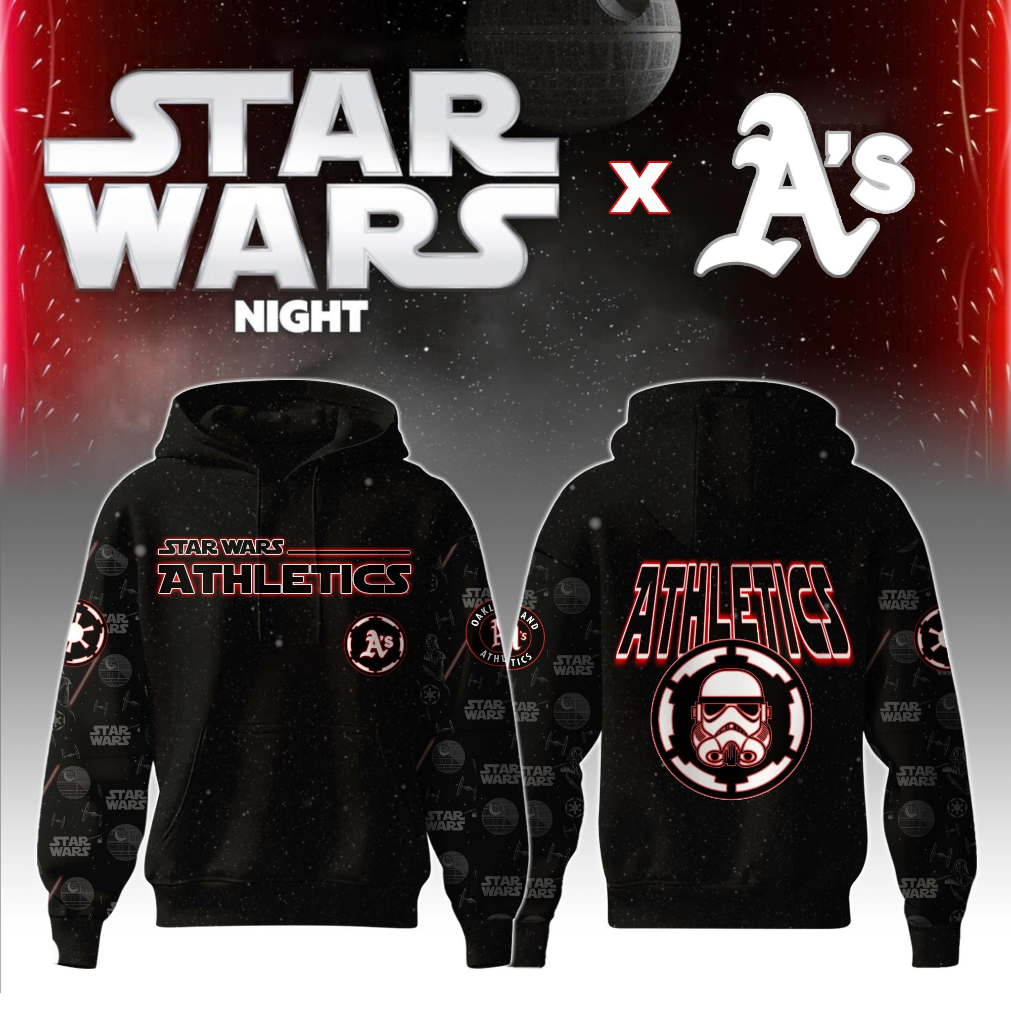 Oakland Athletics MLB x Star War Night Special Edition Hoodie 2025 Best
