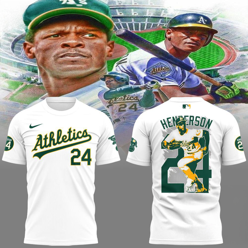 Oakland Athletics Rickey Henderson Forever 24 Shirt Gift For Baseball Lovers Oregontrailrvpk Shirt