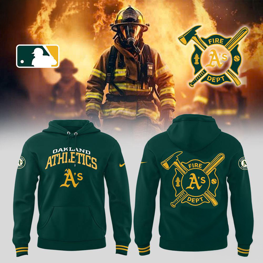 Oakland Athletics x Firefighter Appreciation Night Hoodie Gift