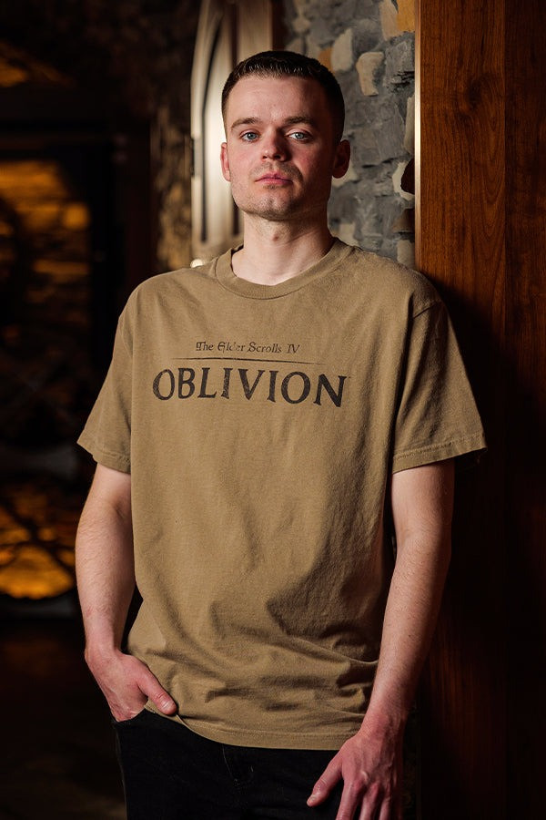 Oblivion Merch T-Shirt The Elder Scrolls IV Oblivion Logo Bethesda Merchandise Gifts Oregontrailrvpk Shirt