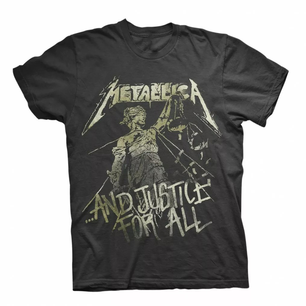 Official Metallica T-Shirt And Justice For All Vintage Rock Metal Band Tee Oregontrailrvpk Shirt