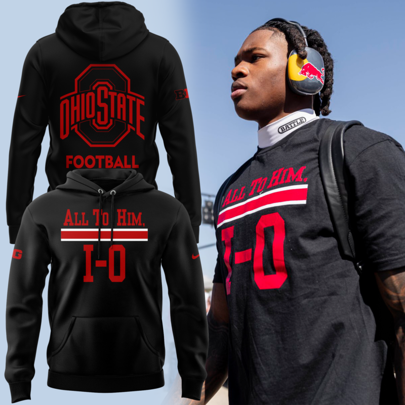 Ohio Football All To Him Black Hoodie