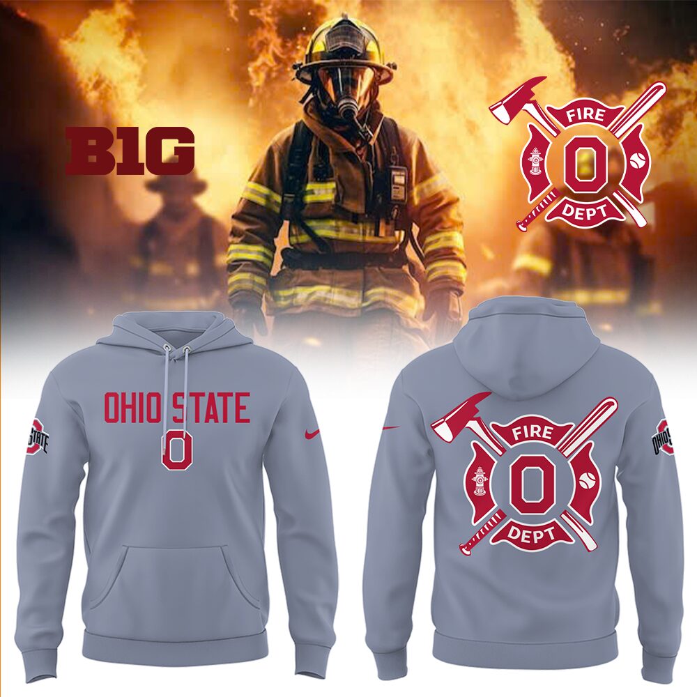 Ohio State Baseball x Firefighter Appreciation Night Hoodie