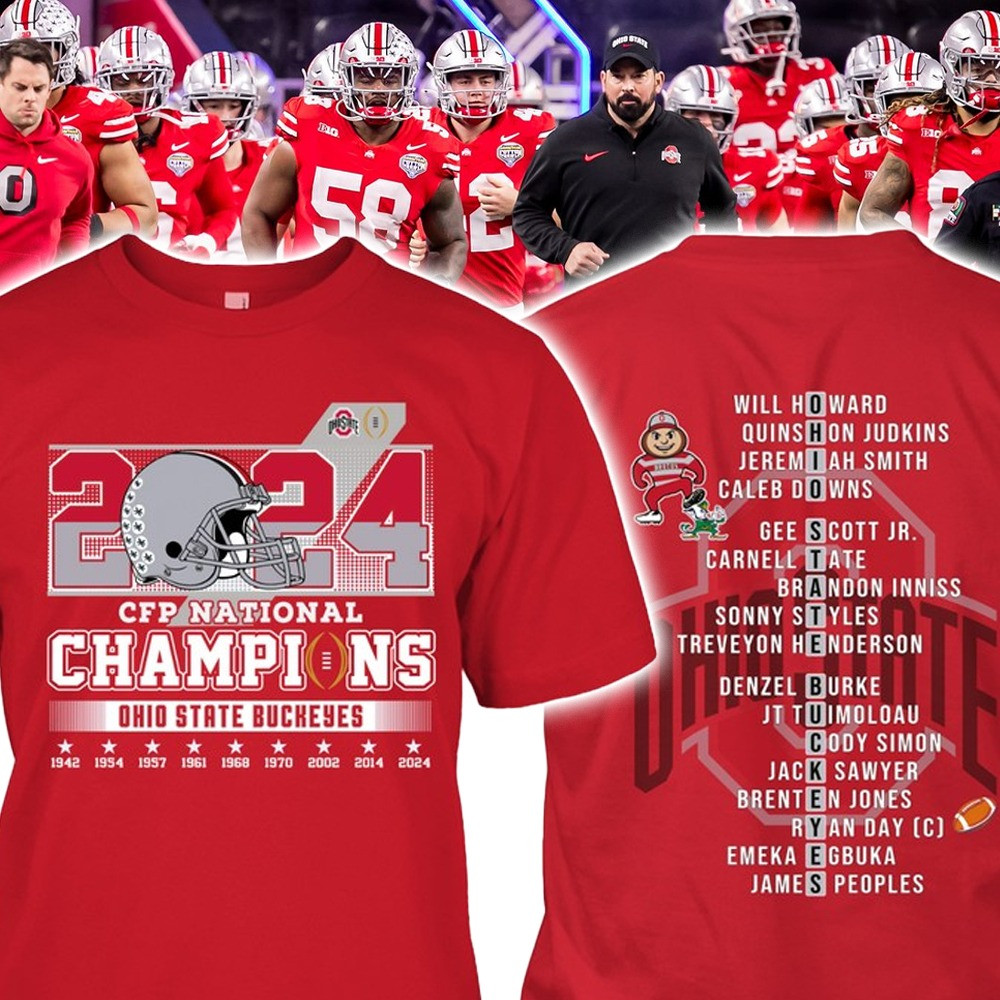 Ohio State Buckeyes 2024 CFP National Champions Shirt OSU National Championship Merch Oregontrailrvpk Shirt