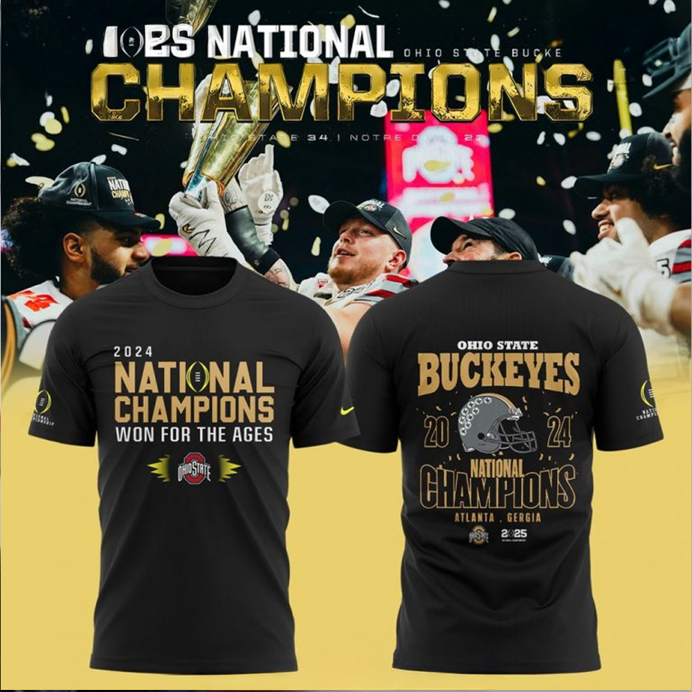 Ohio State Buckeyes 2024 National Champions Won For The Ages T-Shirt Presents For Football Fans Oregontrailrvpk Shirt