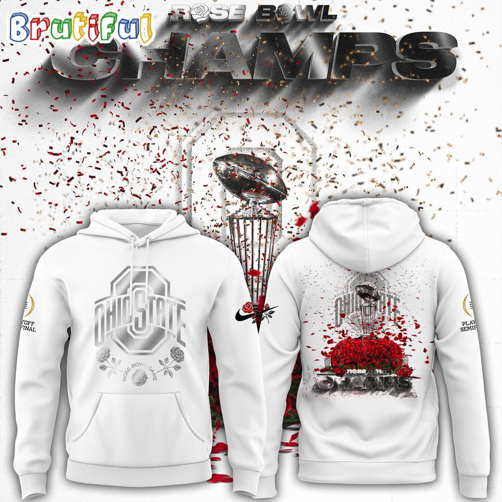 Ohio State Buckeyes Champions Rose Bowl 2025 Hoodie Presents For Football Lovers